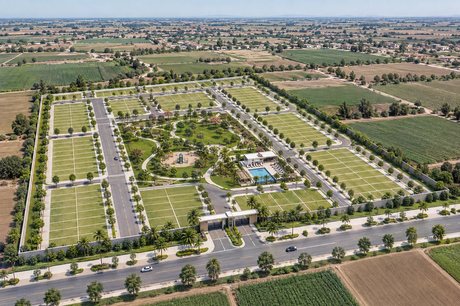 Masterplan conceptual referencial del proyecto TerraNova